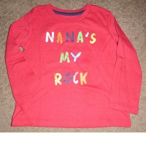 Toddler Boys Girls Falls Creek  "Nana's My Rock" T-shirt Size 2T 4T NWT grandma